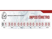 Impostômetro da Associação Comercial de SP registra R$ 1,3 trilhão hoje