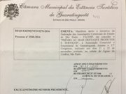 Câmara Municipal de Guaratinguetá apoia Prêmio AC Mais