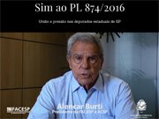 Alencar Burti agradece a presença das Associações Comerciais na votação da Lei do AR, em 24/10