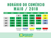 Comércio de São Carlos terá horário especial no mês de maio