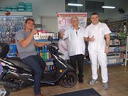 Victor Dellefratte foi o grande ganhador da Moto Zero KM da Campanha do Dia das Mães