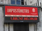 Impostômetro da Associação Comercial de SP atinge marca de R$ 1,6 trilhão neste sábado, às 21h
