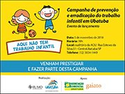 Combate ao trabalho infantil é tema de campanha em Ubatuba