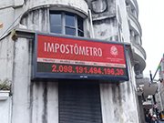 Impostômetro da ACSP alcança R$ 2,1 trilhões às 16h30 desta quarta-feira