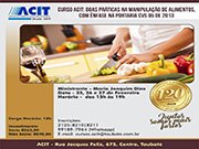ACIT inicia agenda de cursos e capacitações com tema voltado para profissionais da área de alimentação