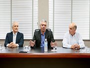 Major Olimpio se encontra com lideranças na sede da ACIF