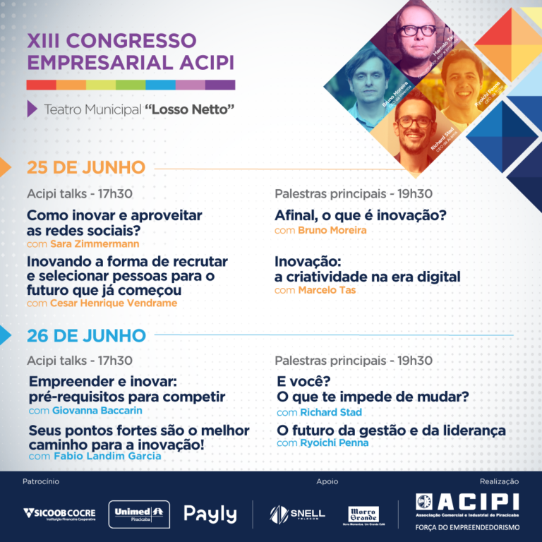 13º Congresso Empresarial Acipi aborda tema “Inovação e Propósito”