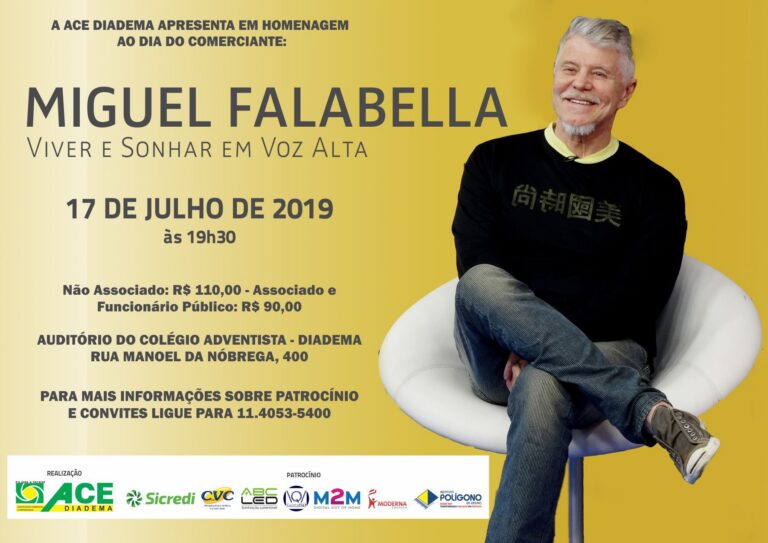 No Dia do Comerciante, Diadema recebe palestra com Miguel Falabella