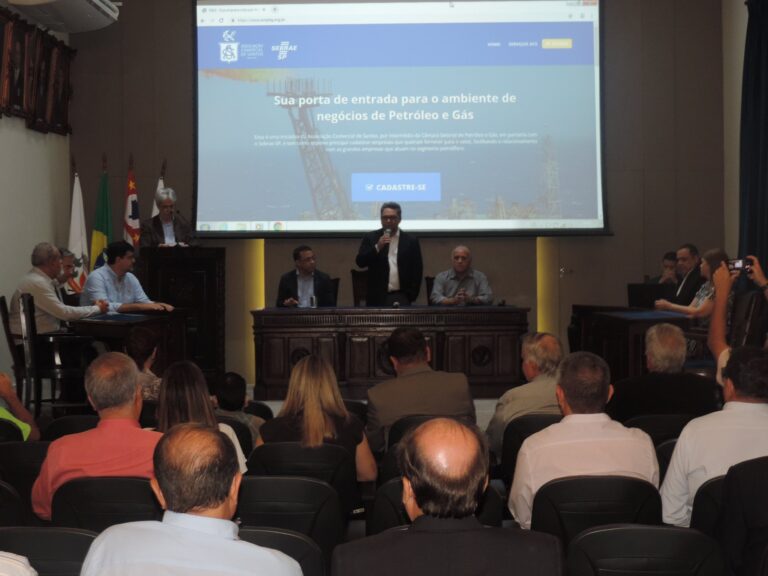 Portal para cadastro de fornecedor no setor de petróleo é lançado na Associação Comercial de Santos