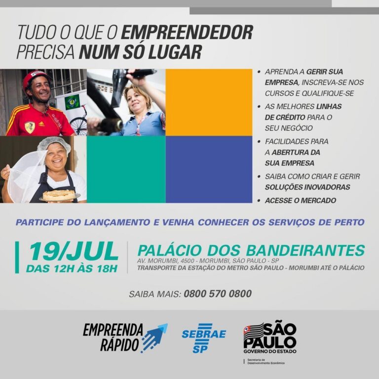 Sebrae lança Programa Empreenda Rápido