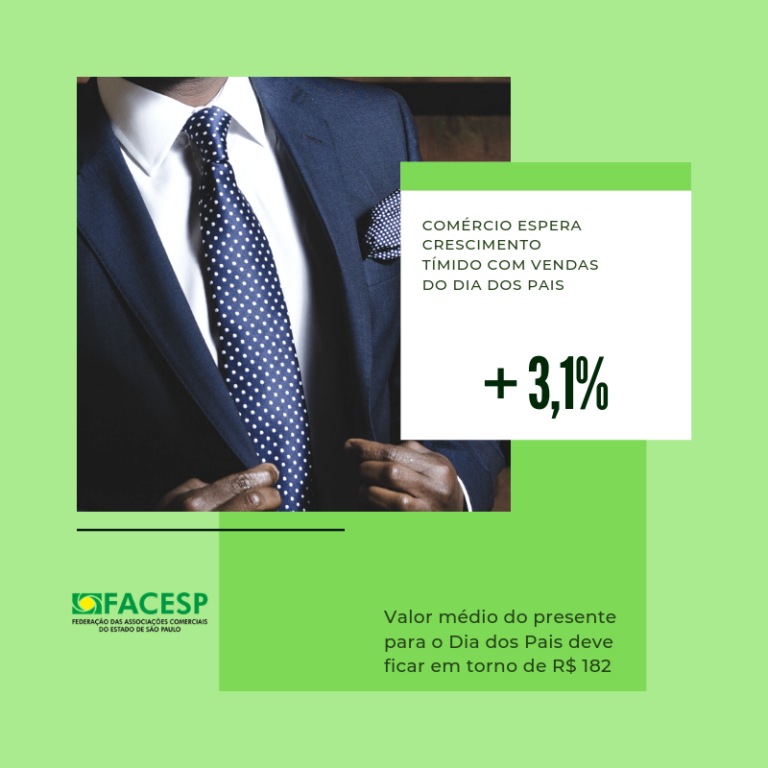 Comércio espera crescimento tímido com vendas do Dia dos Pais
