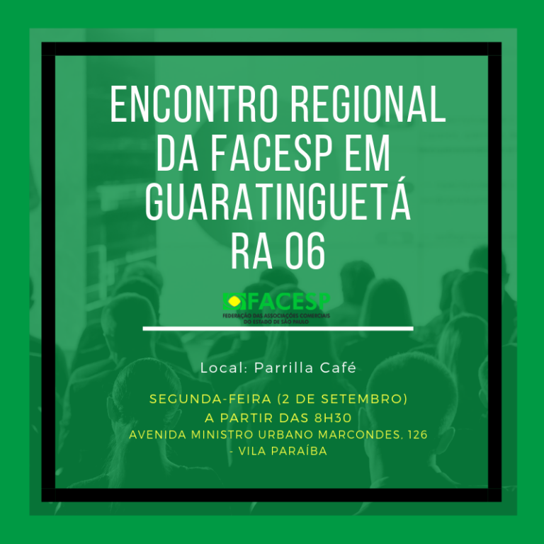 Encontro Regional da Facesp em Guaratinguetá – RA 06