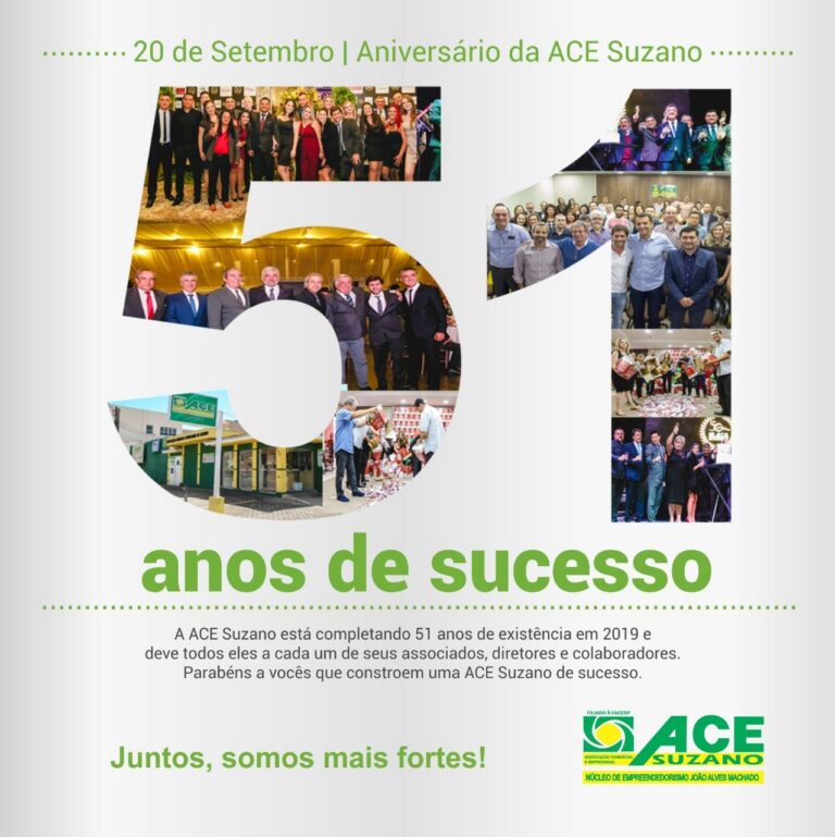 ACE Suzano completa 51 anos de sucesso