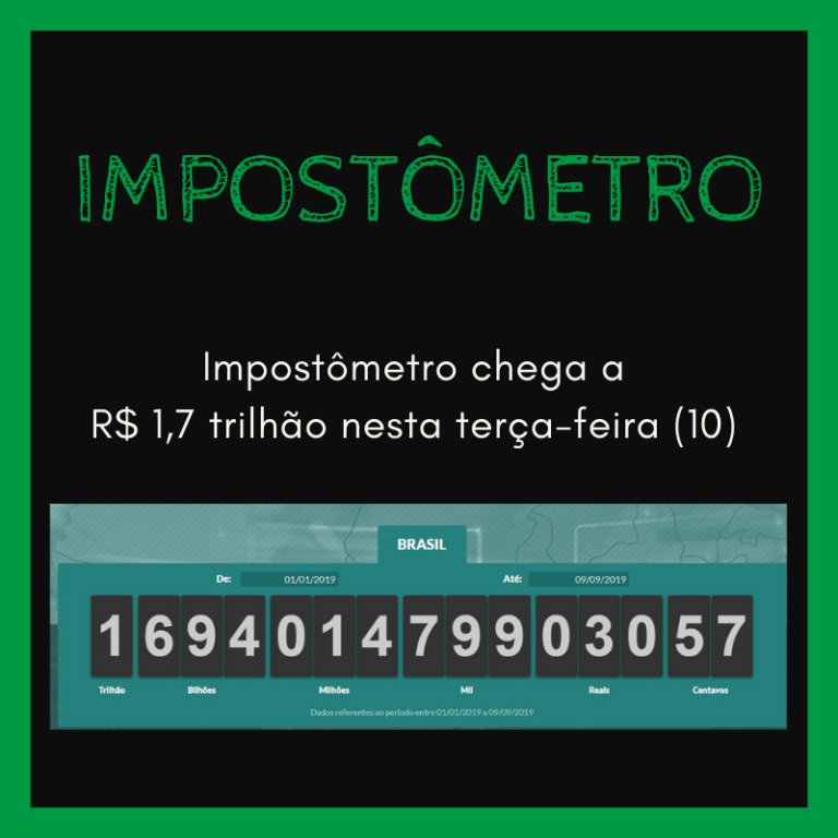 Impostômetro da ACSP chega a R$ 1,7 trilhão nesta terça-feira (10)