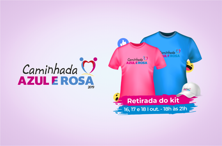 Entrega dos kits da Caminhada Azul e Rosa começa na quarta-feira