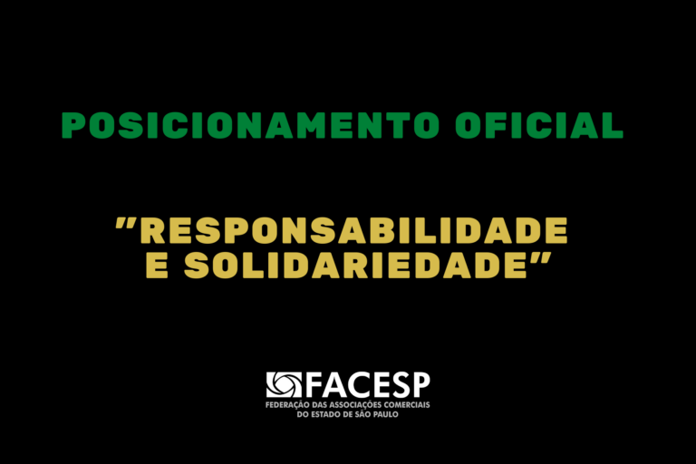 Posicionamento oficial do presidente da Facesp, Alfredo Cotait Neto: Responsabilidade e Solidariedade