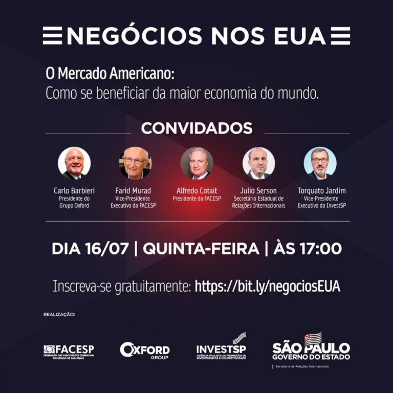 Facesp, InvestSP e consultoria americana realizam seminários virtuais gratuitos para quem deseja empreender nos EUA