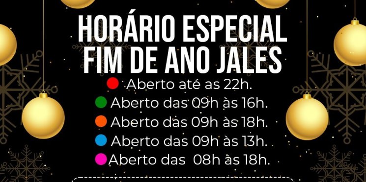 Lojas do comércio de Jales já estão abertas até as 22h; confira o calendário