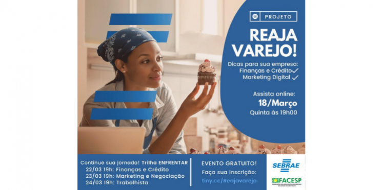 Projeto Reaja Varejo! está com inscrições abertas para região de Marília
