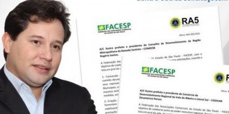 Vice-presidente da RA 05 da Facesp faz reivindicações a consórcios de prefeitos