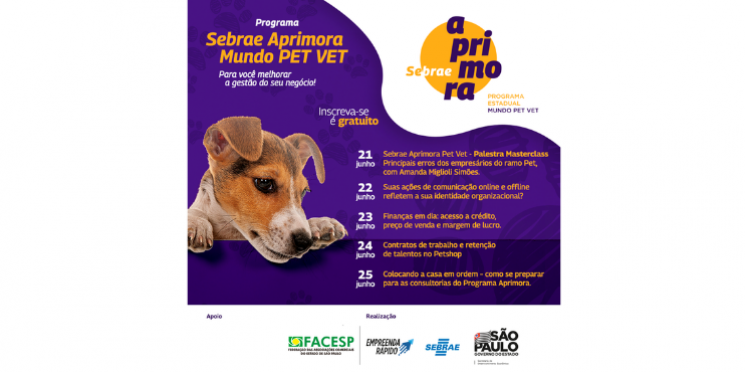 Associações Comerciais vão oferecer capacitação gratuita para os empreendedores do setor Pet