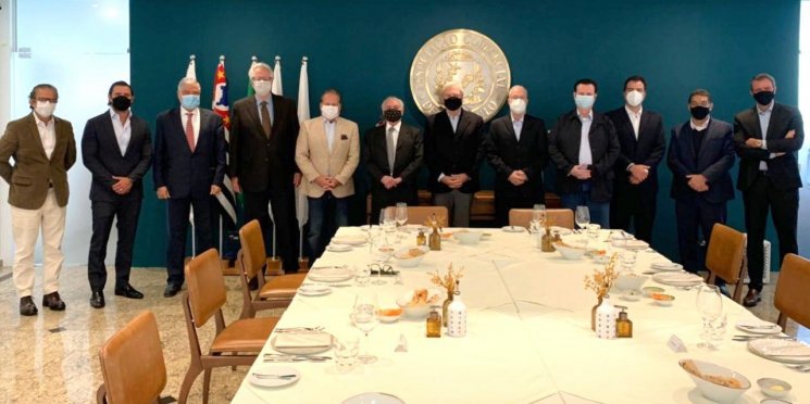 Cotait discute proposta de Reforma Tributária com o ex-presidente Michel Temer e empresários