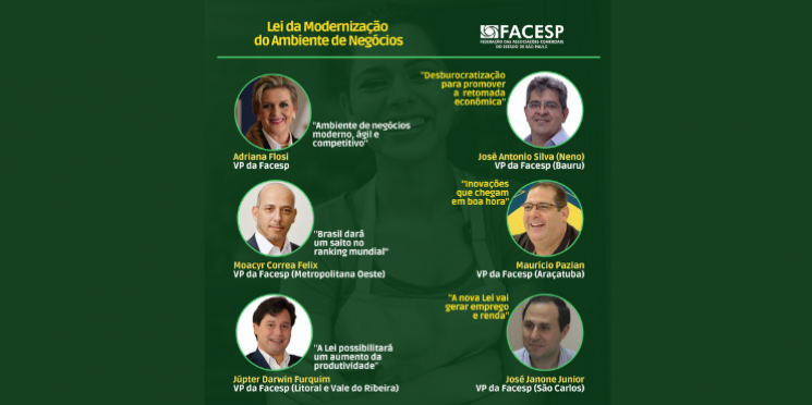 VPs da Facesp avaliam que Lei da Modernização do Ambiente de Negócios é uma vitória para os empreendedores