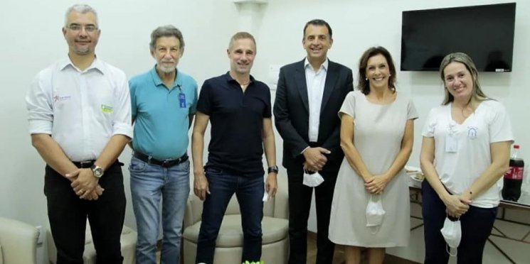 ACIA recebe visita do deputado Bertaiolli que repassa R$ 750 mil à Santa Casa de Assis