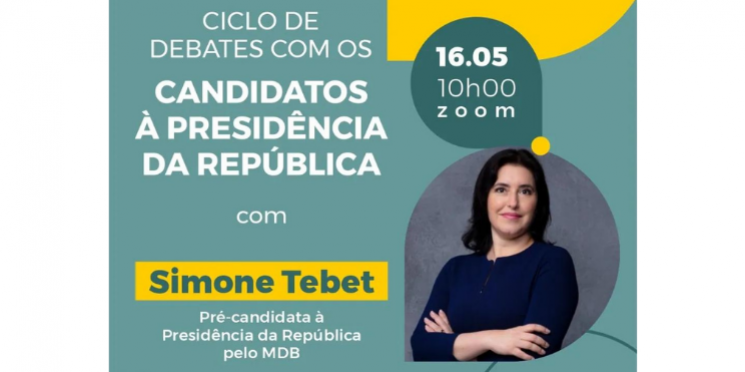 Pré-candidata à Presidência, Simone Tebet fala às Associações Comerciais na próxima segunda