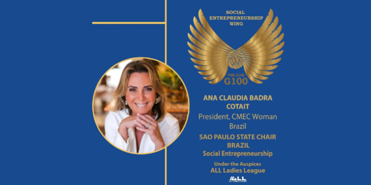 Presidente do CMEC da Facesp é indicada para o G100, grupo de 100 mulheres líderes do mundo
