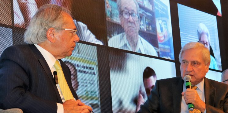 Paulo Guedes faz palestra na ACSP e afirma que Brasil ‘está no caminho certo’